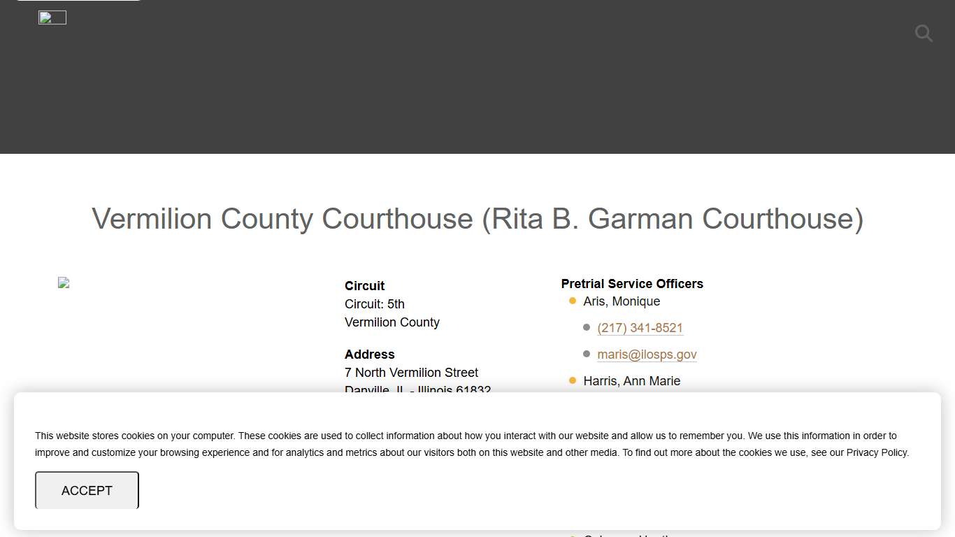 Vermilion County Courthouse (Rita B. Garman Courthouse) OSPS