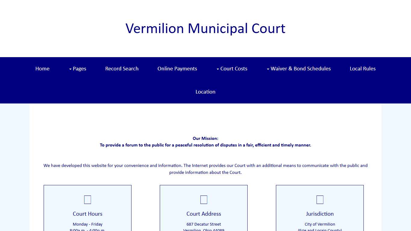 Vermilion Municipal Court